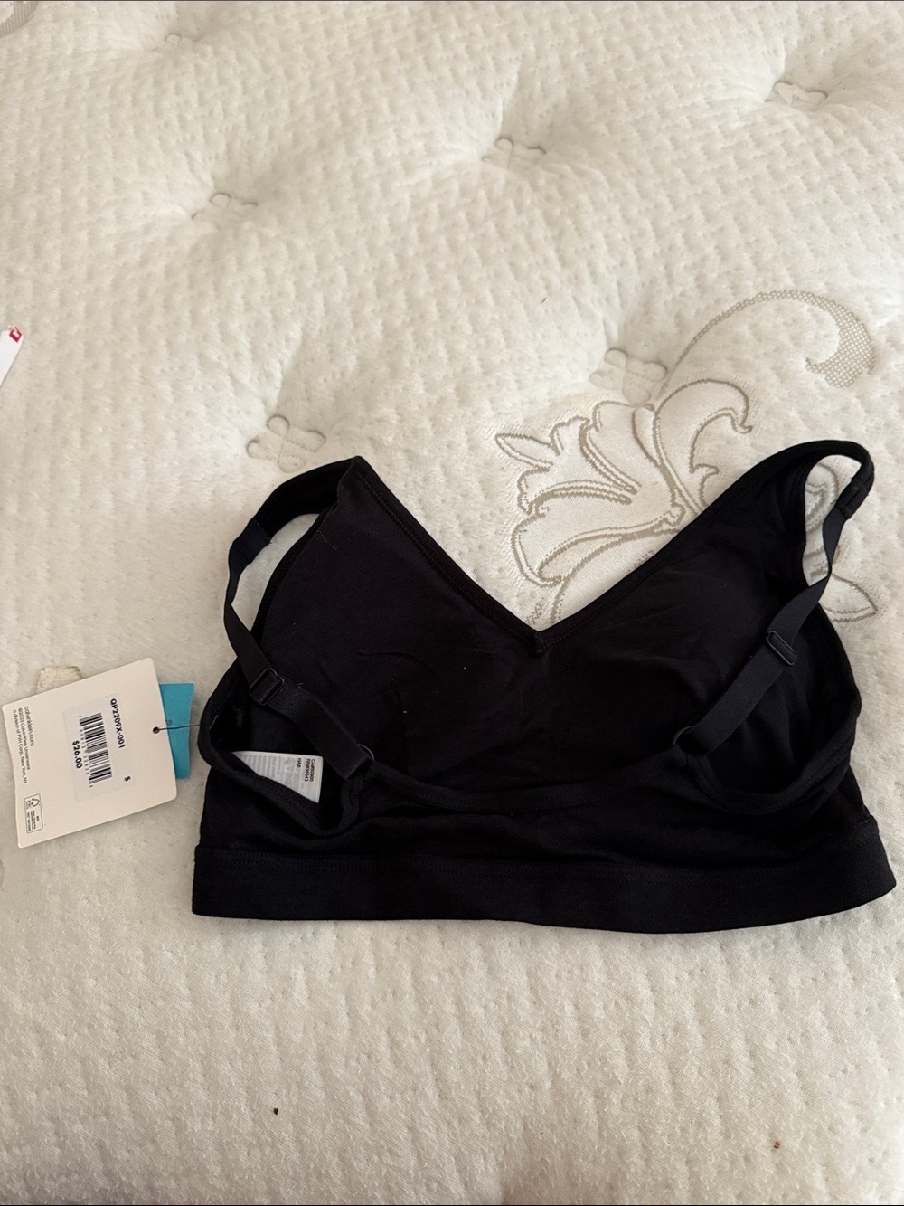 Calvin Klein Black Wireless Logo Bralette - Picture 2 of 2